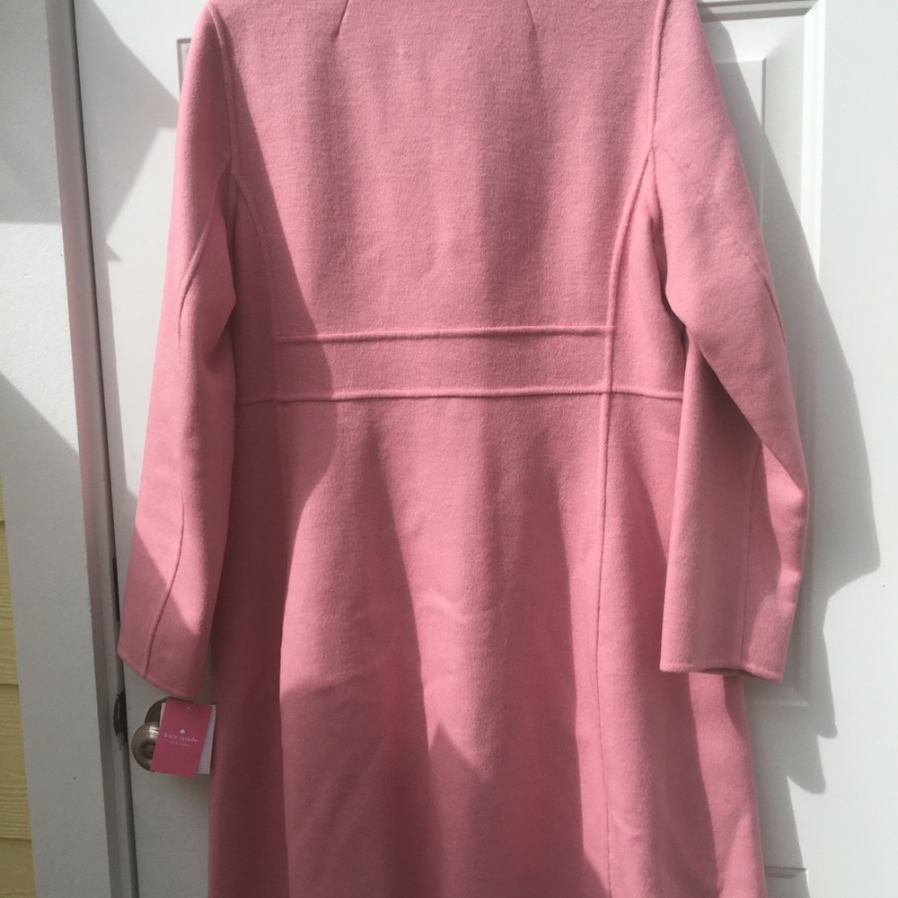 Kate Spade ♠️ NWT-Pink Wool Coat LAST ONE -Large💕 - Picture 5 of 15